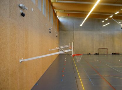 BÂTI DE BUT DE BASKET RELEVABLE EN PIGNON - HAUTEUR DE CERCLE VARIABLE - POUR PETITS PANNEAUX - À COMPOSER – Image 3