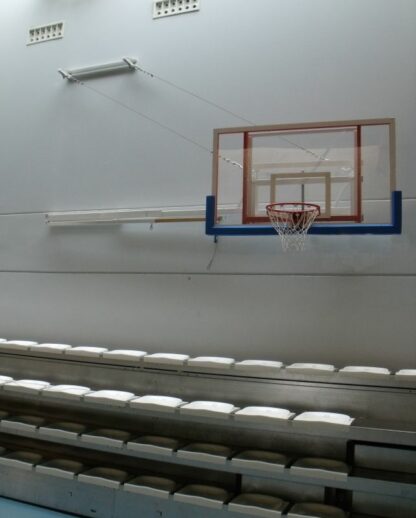 BÂTI DE BUT DE BASKET MURAL - RABATTABLE - HAUTEUR DE CERCLE FIXE - POUR GRANDS PANNEAUX - À COMPOSER – Image 2