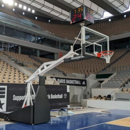 BUT BASKET HAUTE COMPÉTITION - D3.25M - PANNEAU VERRE TREMPÉ ET SUPPORT AFFICHEUR - HOMOLOGUÉ FIBA - NIVEAU 1