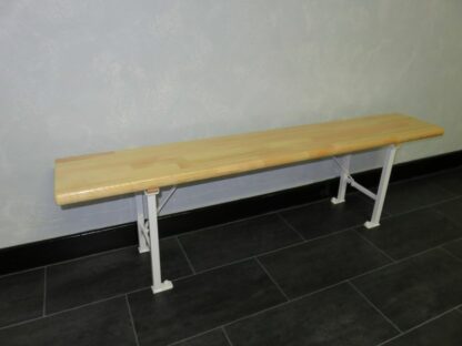 BANC VESTIAIRE – SAPIN LAMELLÉ COLLÉ - FIXATION SOL