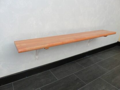 BANC VESTIAIRE - HÊTRE LAMELLÉ COLLÉ - FIXATION MUR
