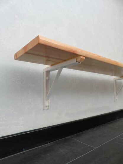 BANC VESTIAIRE – SAPIN LAMELLÉ COLLÉ - FIXATION MUR – Image 2
