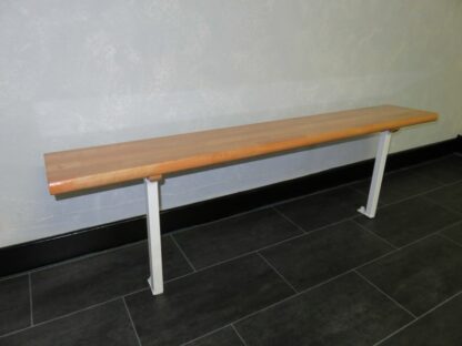 BANC VESTIAIRE - HÊTRE LAMELLÉ COLLÉ  - FIXATION MUR/SOL