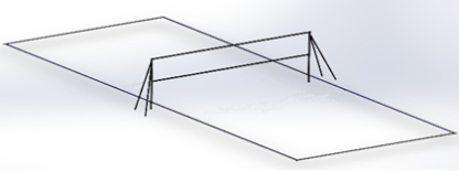 ENSEMBLE POUR BADMINTON SUR GAZON - ALUMINIUM - AIRBAD PRO FUN – Image 2