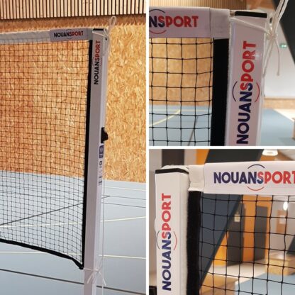 FILET DE BADMINTON JEU SIMPLE – VELCRO VERTICAL TOUTE HAUTEUR - 5.10M