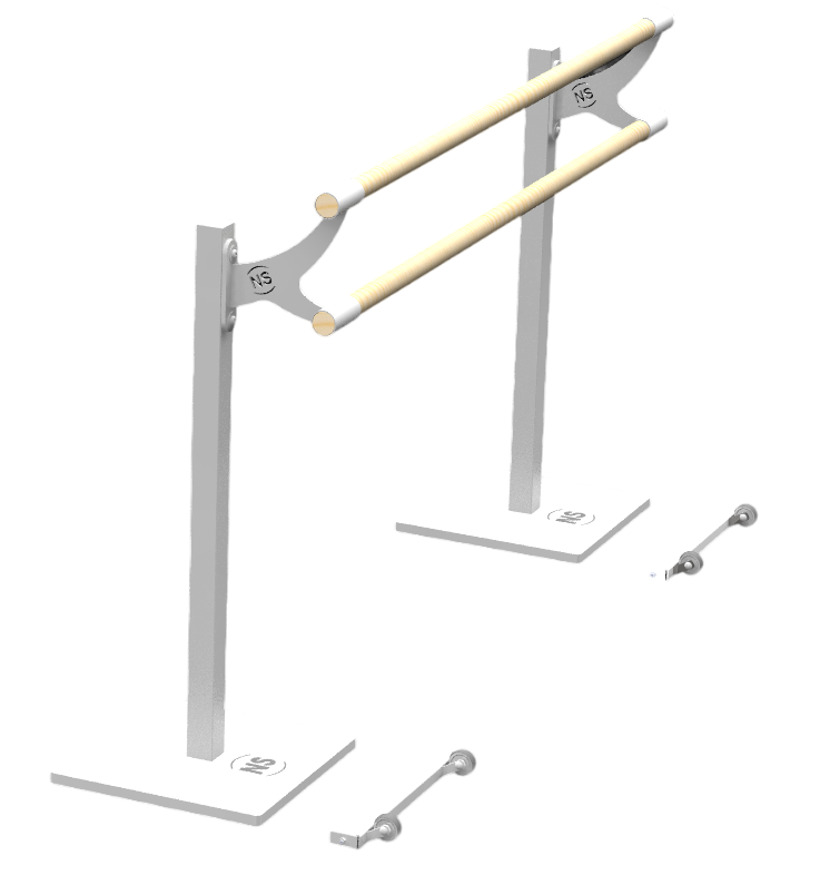 SUPPORT DE CONSOLE POUR POTELET DE DANSE - AUTOPORTANT SUR EMBASE - A COMPOSER – Image 2
