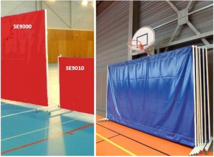 CLOISON MOBILE DE SÉPARATION – 4M (L) x 2.5M (H) - PVC ROUGE