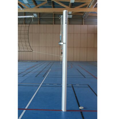 POTEAUX DE VOLLEY ACIER – CLASSE C - TENSION TREUIL A SANGLE