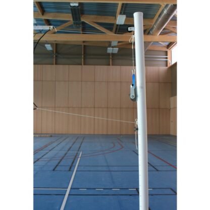 POTEAUX DE VOLLEY ALUMINIUM - CLASSE C - TENSION TREUIL À SANGLE