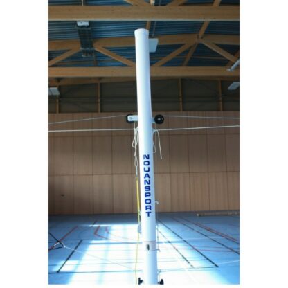 POTEAUX DE VOLLEY DOUBLE ALUMINIUM - CLASSE C - TENSION À CABESTAN