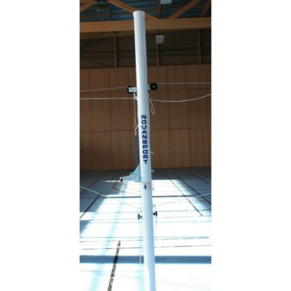 POTEAUX DE VOLLEY DOUBLE ALUMINIUM - CLASSE C - TENSION TREUIL A SANGLE