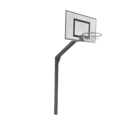 BÂTI DE BUT DE BASKET - À SCELLER - HAUTEUR 2.60M - DÉPORT 1.20M - POUR PETITS PANNEAUX - À COMPOSER