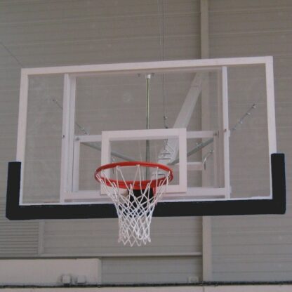 PROTECTION BAS DE PANNEAU DE BASKET 180 X 105CM  AVEC CADRE - ÉPAISSEUR 40/45MM - NOIR