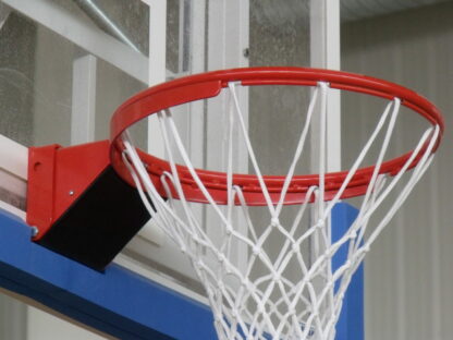 CERCLE DE BASKET ESCAMOTABLE COMPÉTITION AVEC FILET ANTI-WHIP 6MM- AVEC BOULONNERIE