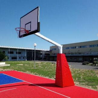But De Basket 3x3 Peint Grand Panneau 180x105 Cm Sur Cadre Sur Platine Nouansport