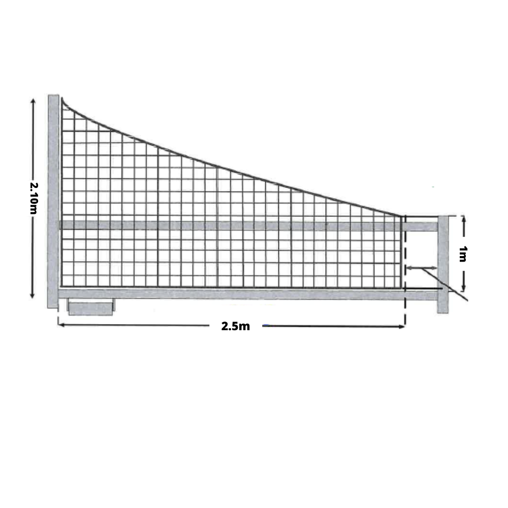 Filet Câblé noué - Maille 120mm - Sur mesure