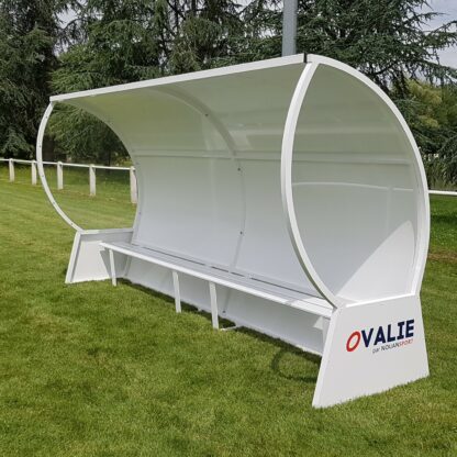 ABRIS DE TOUCHE - HAUTEUR 2M - ARRIÈRE ALU - JOUES TRANSPARENTES - GAMME OVALIE