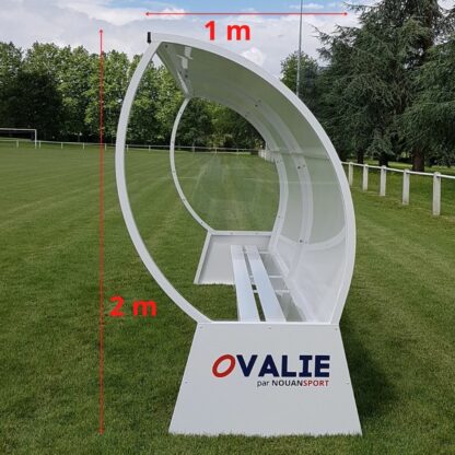 ABRIS DE TOUCHE - HAUTEUR 2M - ARRIÈRE ALU - JOUES TRANSPARENTES - GAMME OVALIE – Image 3