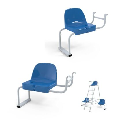 JEU DE 2 CHAISES JOUEURS LATÉRALES - ACIER GALVANISÉ - STANDARD