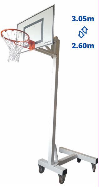 Panier de basket 3x3 mobile d'extérieur sans protection (l'unité)