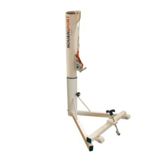 POTEAUX DE TENNIS ROND – ACIER GALVANISÉ - TENSION À SANGLE - POUR EMBASES