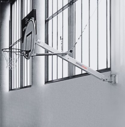 BÂTI DE BUT DE BASKET EN PIGNON NON RELEVABLE - HAUTEUR DE CERCLE VARIABLE - POUR PETITS PANNEAUX - À COMPOSER