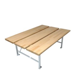 TABLE D'HABILLAGE HÊTRE LAMELLÉ COLLÉ - L830MM - PMR - FIXATION SOL