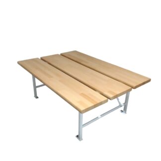 TABLE D'HABILLAGE PIN LAMELLÉ COLLÉ - L830MM - PMR - FIXATION SOL