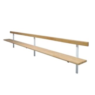 BANC HÊTRE LAMELLÉ COLLÉ – AVEC DOSSIER - FIXATION SUR MUR PORTEUR