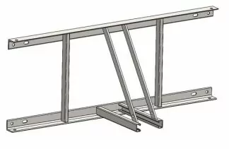 TÊTE FIXE POUR BUT DE BASKET MONOTUBE CHARPENTE OU PIGNON - GRAND PANNEAU