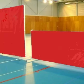 CLOISON MOBILE DE SÉPARATION REPLIABLE – 4M (L) x 2.5M (H) - REPLIÉE : 4M (l) x 1.30M (H) - PVC ROUGE