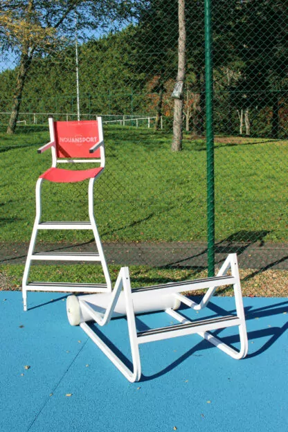 CHAISE D'ARBITRE AVEC REPOSE SAC - ACIER - DESIGN – Image 3