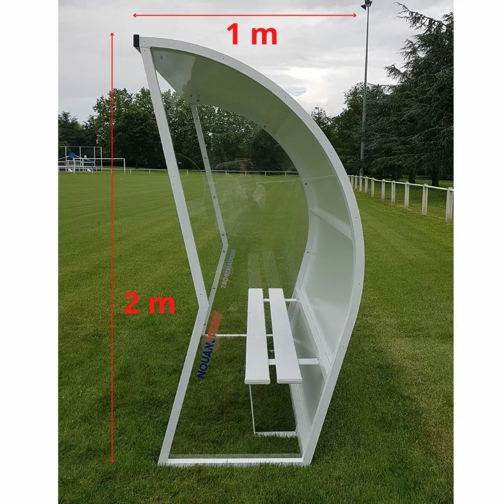 ABRIS DE TOUCHE - HAUTEUR 2M - ARRIÈRE ALU - JOUES TRANSPARENTES - GAMME CROCMAN – Image 4