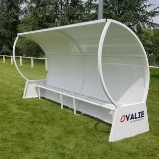 ABRIS DE TOUCHE - HAUTEUR 2M - ARRIÈRE ALU - JOUES TRANSPARENTES - GAMME OVALIE