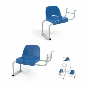 JEU DE 2 CHAISES JOUEURS LATÉRALES - ACIER GALVANISÉ - STANDARD