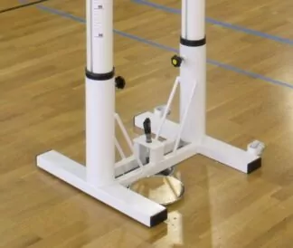 EMBASE DOUBLE POUR POTEAUX RONDS Ø 90 MM – IDÉAL VOLLEY DOUBLE