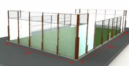 PISTE PADEL - SUR PLATINE - EXTÉRIEUR - TRAITÉ ANTI-CORROSION ET THERMOLAQUÉ – Image 2
