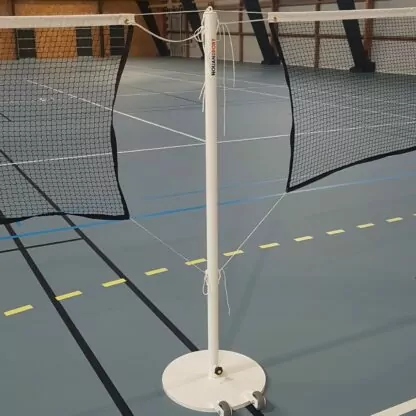 POTELET SUPPORT FILET RÉGLABLE EN HAUTEUR USAGES : BADMINTON ET VOLLEY - SCOLAIRE