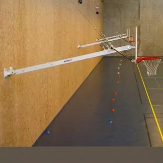 BÂTI DE BUT DE BASKET RELEVABLE EN PIGNON - HAUTEUR DE CERCLE FIXE : 2.6M OU 3.5M - POUR PETITS PANNEAUX - A COMPOSER