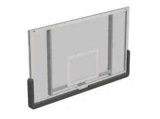 PROTECTION BAS DE PANNEAU DE BASKET 180 x 105CM POUR PANNEAU - ÉPAISSEUR DE PANNEAU 40 À 46 MM – COLORIS NOIR - HORS BUT FIBA