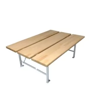 TABLE D'HABILLAGE HÊTRE LAMELLÉ COLLÉ - L830MM - PMR - FIXATION SOL